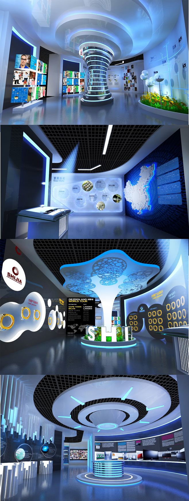 企業(yè)電子科技展廳設(shè)計與規(guī)劃 融合科技與藝術(shù)的未來體驗空間